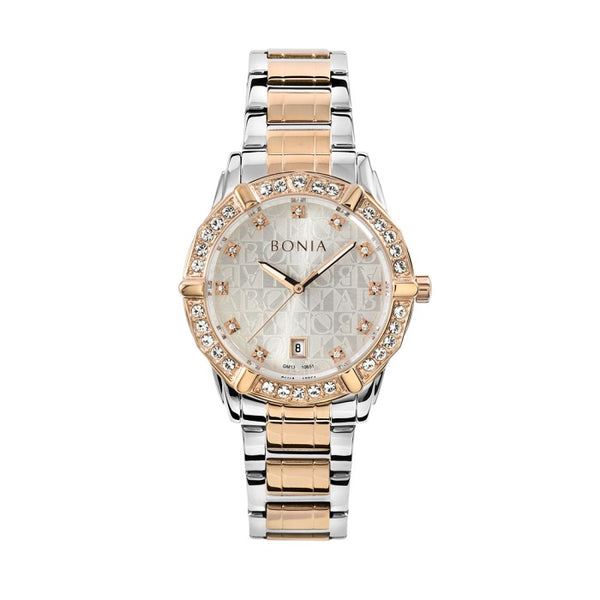 Bonia BR10651-2617S Women Silver Rosegold