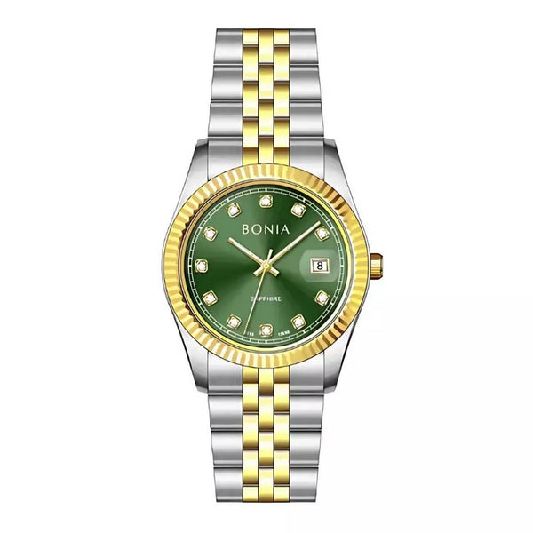 Bonia Noble Green Dial B10550-1197 Analog Women