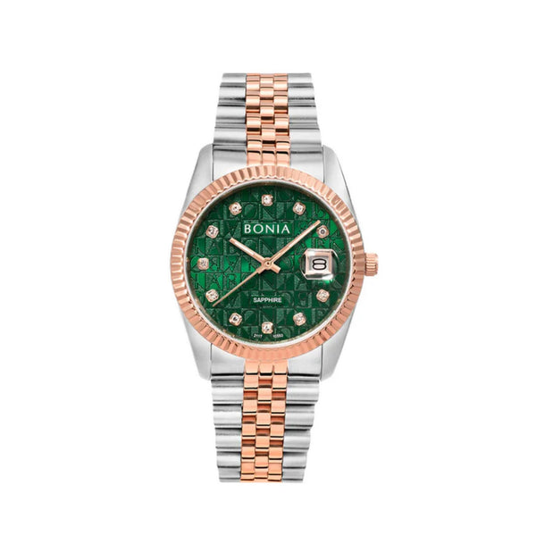 Bonia Noble Green Dial B10550-1696 Analog Women