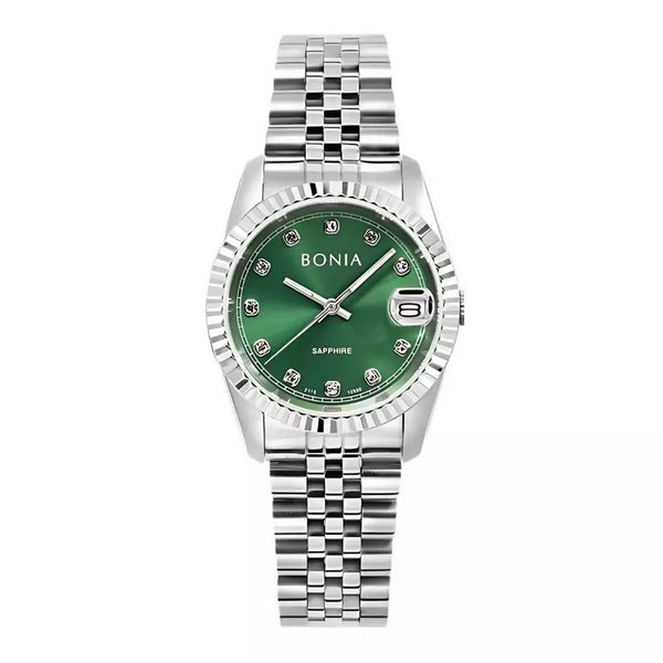 Bonia Noble Green Dial B10550-3398 Analog Women