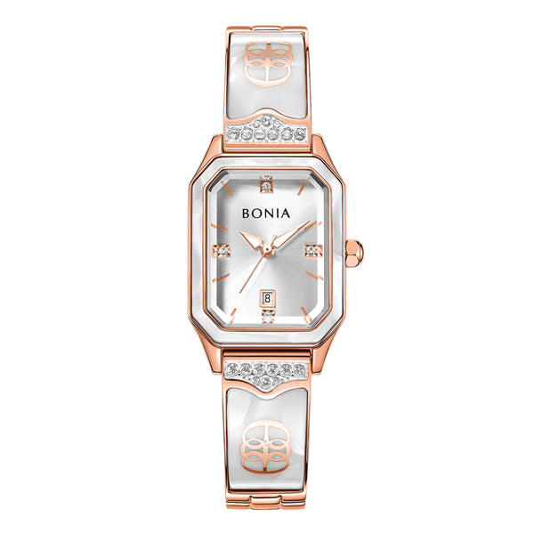 Bonia Monogram White Ceramic B10859-2517 Women