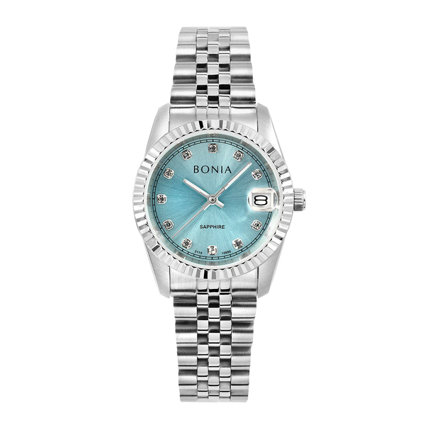 Bonia Noble Blue Dial B10550-3388 Silver Women