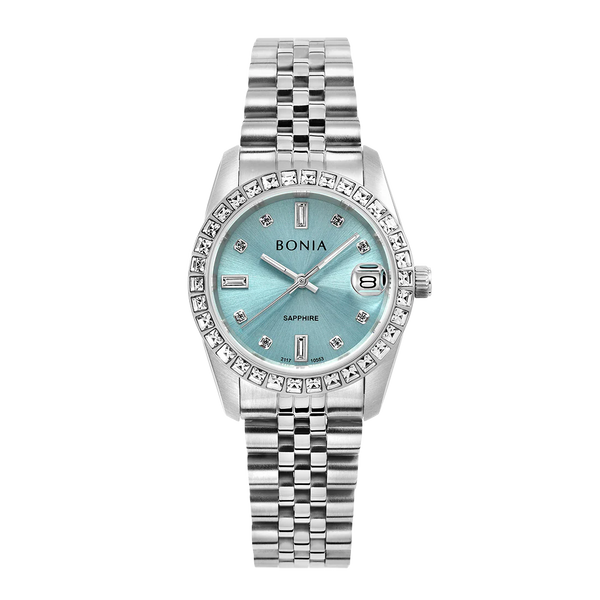 Bonia Noble Blue Dial B10553-3388S Silver Women