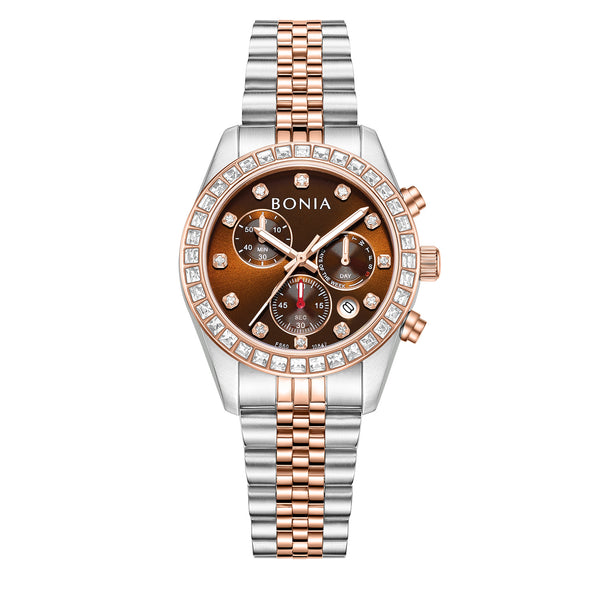 Bonia Contemporary Brown Dial B10842-2647S Women