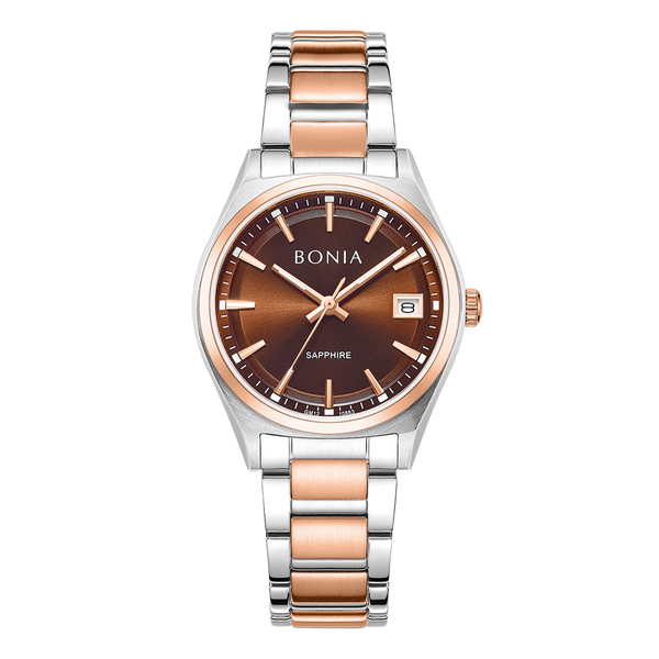 Bonia Elegance Bracelet Brown Dial B10863-2642 Women