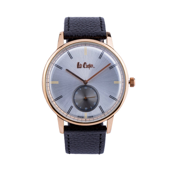 Lee Cooper LC06673.431 Men Black Rosegold Analog
