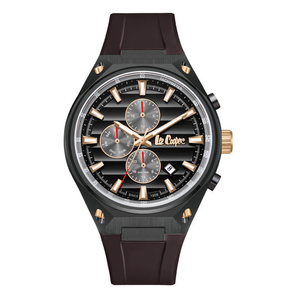 Lee Cooper Multifunction Display Brown Rubber LC08063.061 Men