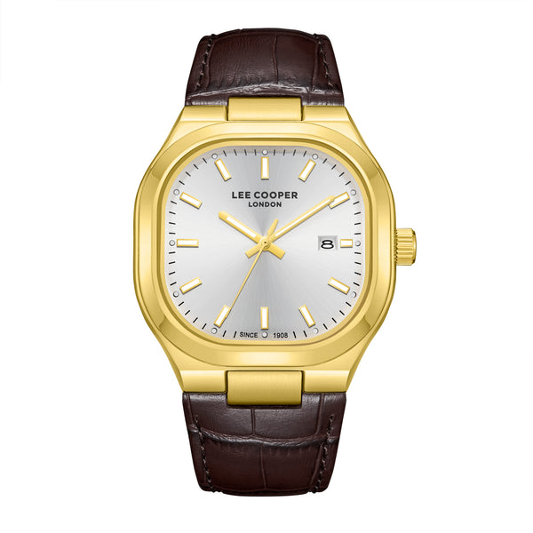 Lee Cooper Classic Analog Brown Leather LC08179.133 Men