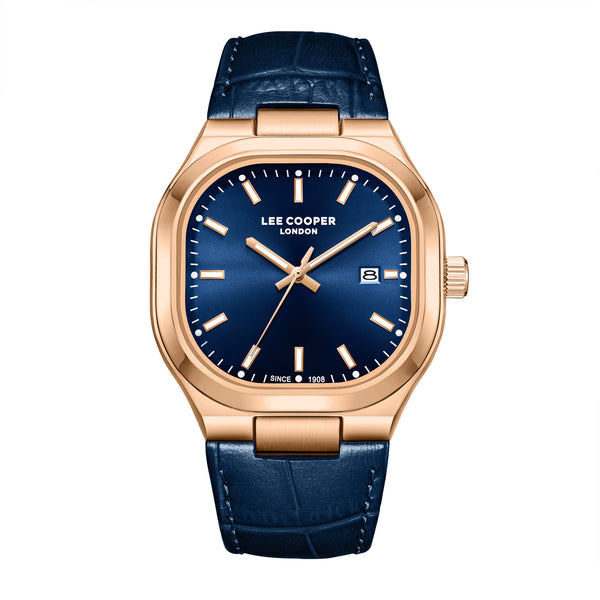 Lee Cooper Classic Analog Navy Leather LC08179.495 Men