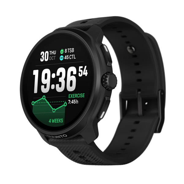 Suunto Race 2 All Black SS051200000 - Ultimate performance watch for racing and training, improved