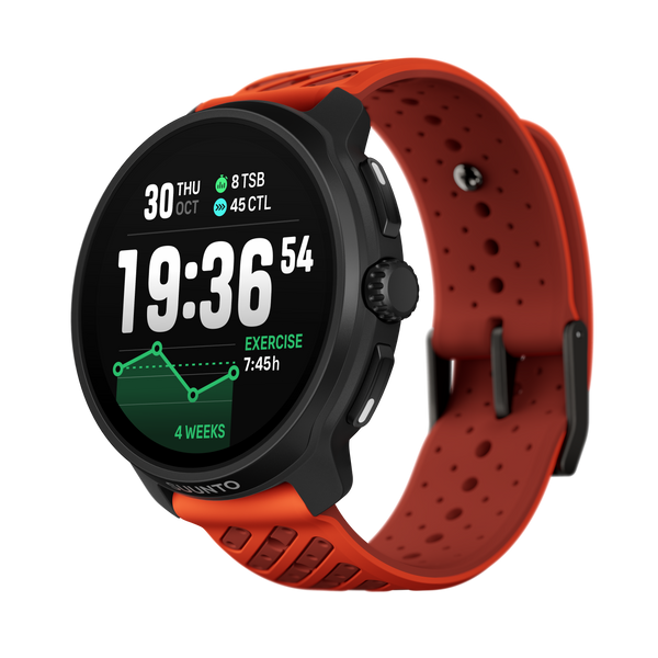 Suunto Race 2 Coral Orange SS051241000 - Ultimate performance watch for racing and training, improved