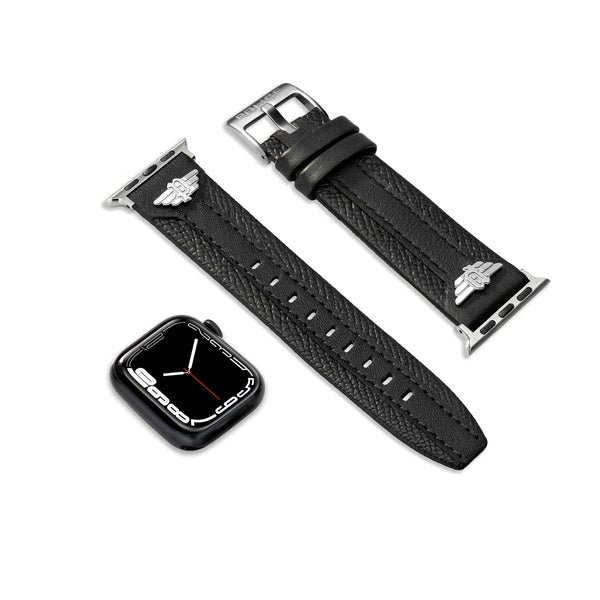 Police i-watch Strap Wings Black Leather PEOUL0000102