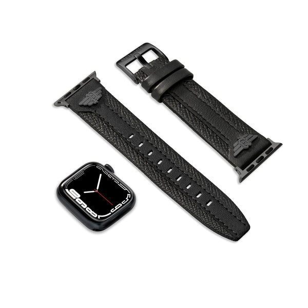 Police i-watch Strap Wings Black Leather PEOUL0000106