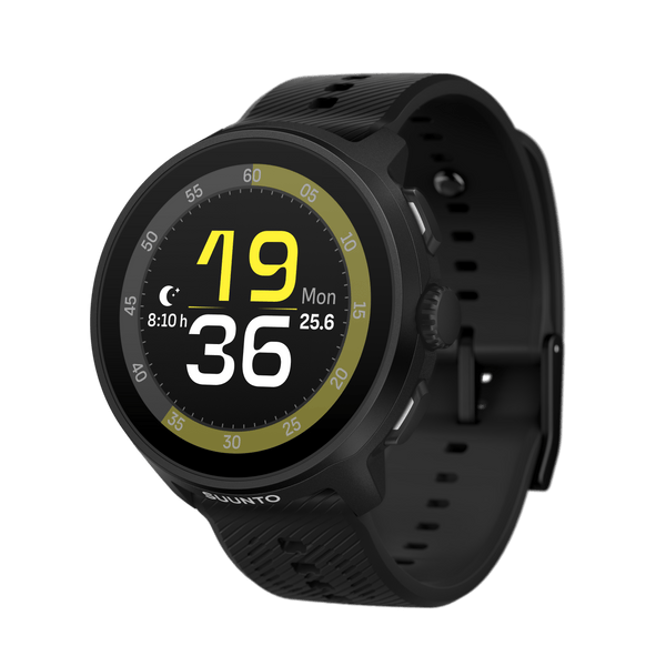 Suunto Run All Black Silicone Strap SS051109000 - Run your story