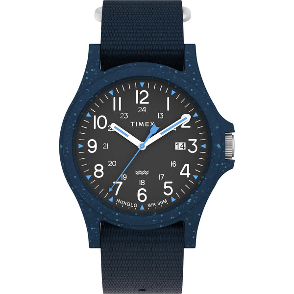 Timex TW2V81800X5 Reclaim Ocean Dark Blue Fabric Strap Men