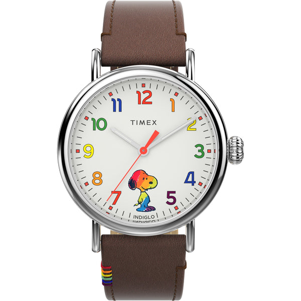 Timex Standard x Peanuts Rainbow Leather Strap TW2W53900V5 Men