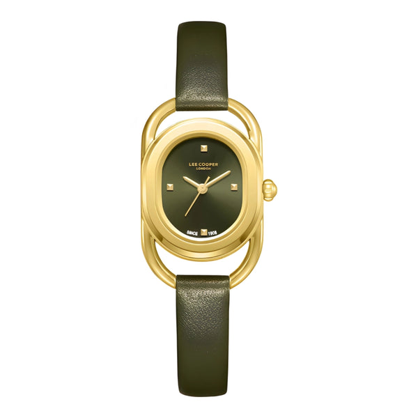 Lee Cooper Dark Green Leather LC08055.177 Women